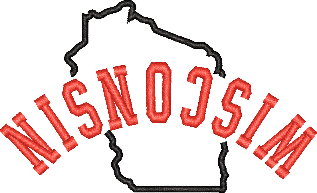 Wisconsin State Upside Down