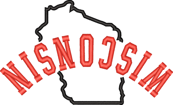 Wisconsin State Upside Down