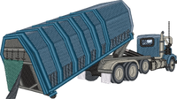 Waste Truck embroidery design preview