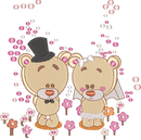 Wedding Bears — embroidery design preview