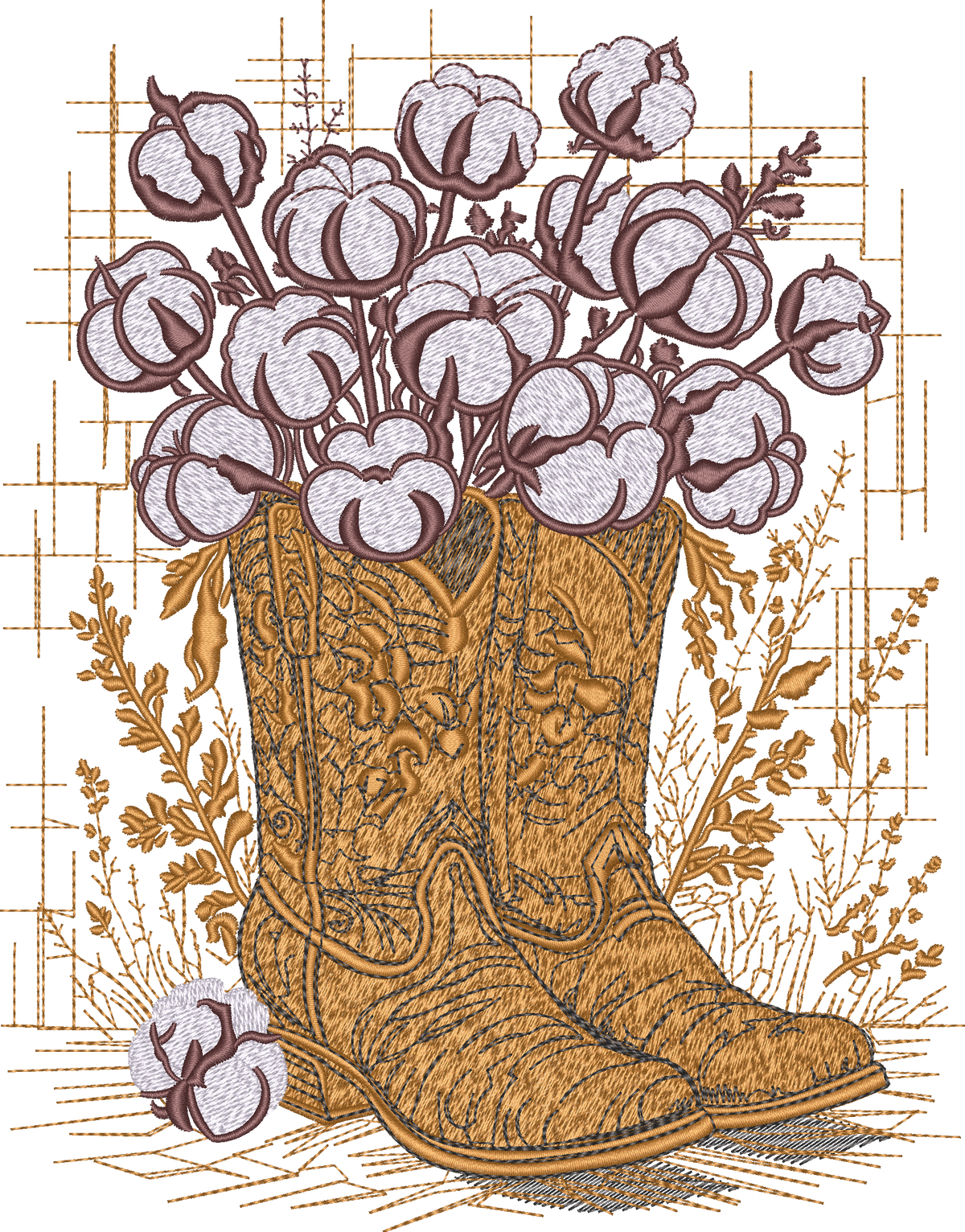 Western Boots Cotton