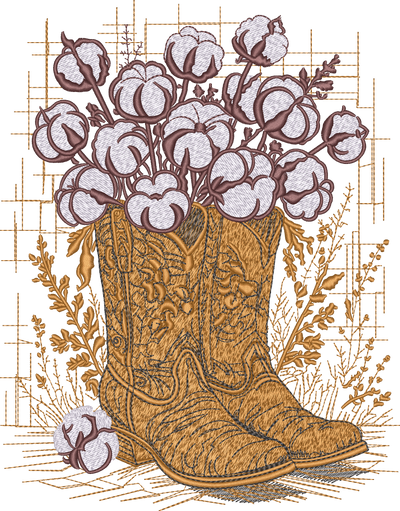 Western Boots Cotton
