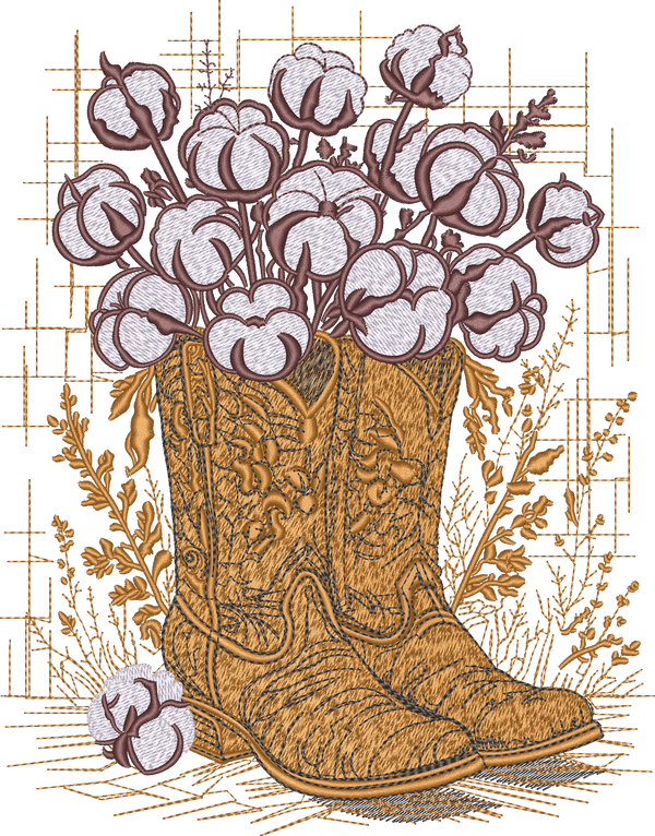 Western Boots Cotton