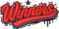 Winners 3D Puff Foam embroidery design preview