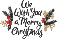 Wish Merry Christmas1 — embroidery design preview
