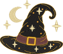 Witch Hat Stars Moon