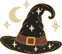 Witch Hat Stars Moon