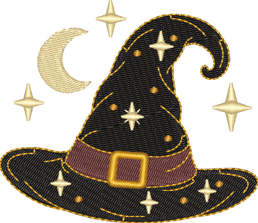 Witch Hat Stars Moon