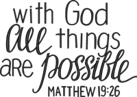 With God — embroidery design preview