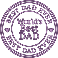 Worlds Best Dad2 — embroidery design preview