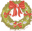 Wreath — embroidery design preview