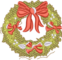 Wreath — embroidery design preview