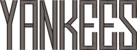 YANKEES — embroidery design preview