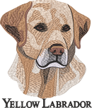 YELLOW LABRADOR — embroidery design preview