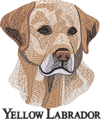 YELLOW LABRADOR — embroidery design preview