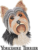 YORKSHIRE TERRIER — embroidery design preview