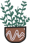 Z Z Plants 2 — embroidery design preview
