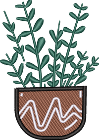 Z Z Plants 2 — embroidery design preview