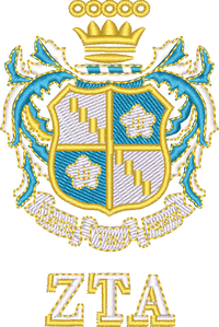 Zeta Tau Alpha — embroidery design preview