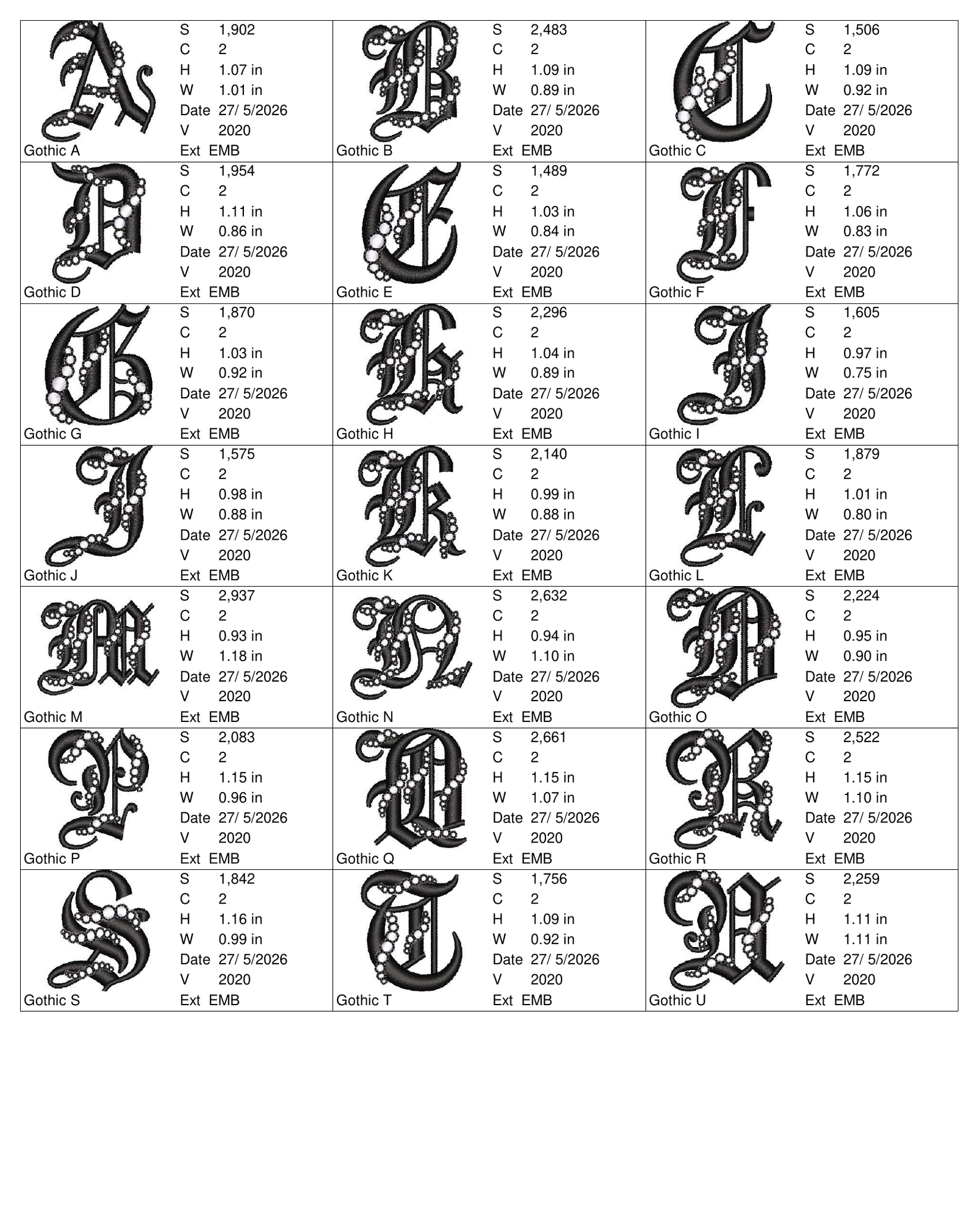 Gothic Fancy Font 1