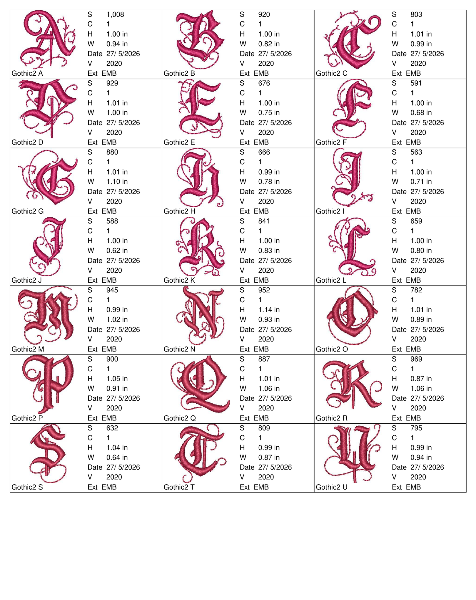 Gothic Font 2