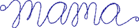 Mama Run Let embroidery design preview