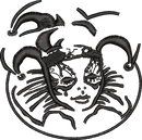 Mardi Gras Jester Outline