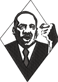 MLK Day Portrait Outline