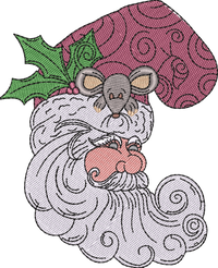 Santa with Little Mouse Friend