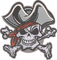 Skull Bones — embroidery design preview