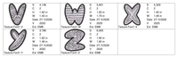 Texture Font 1 alphabet chart - page 2