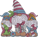Threechristmasgnomes — embroidery design preview