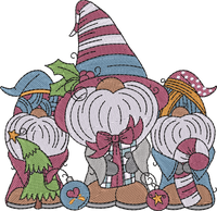 Threechristmasgnomes — embroidery design preview