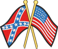 Us South Flags — embroidery design preview