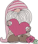 Valentinegnomerose — embroidery design preview