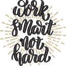 Work Smart — embroidery design preview